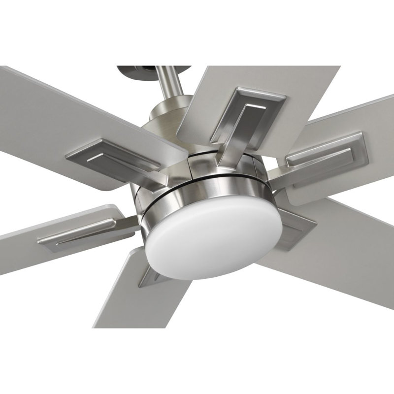 60'' Ceiling Fan with LED Lights, Brushed Nickel