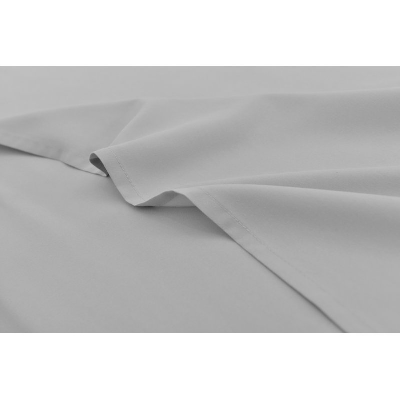 Ensemble de draps en rayonne de bambou ultra doux et infroissable, Très grand séparé, Argent