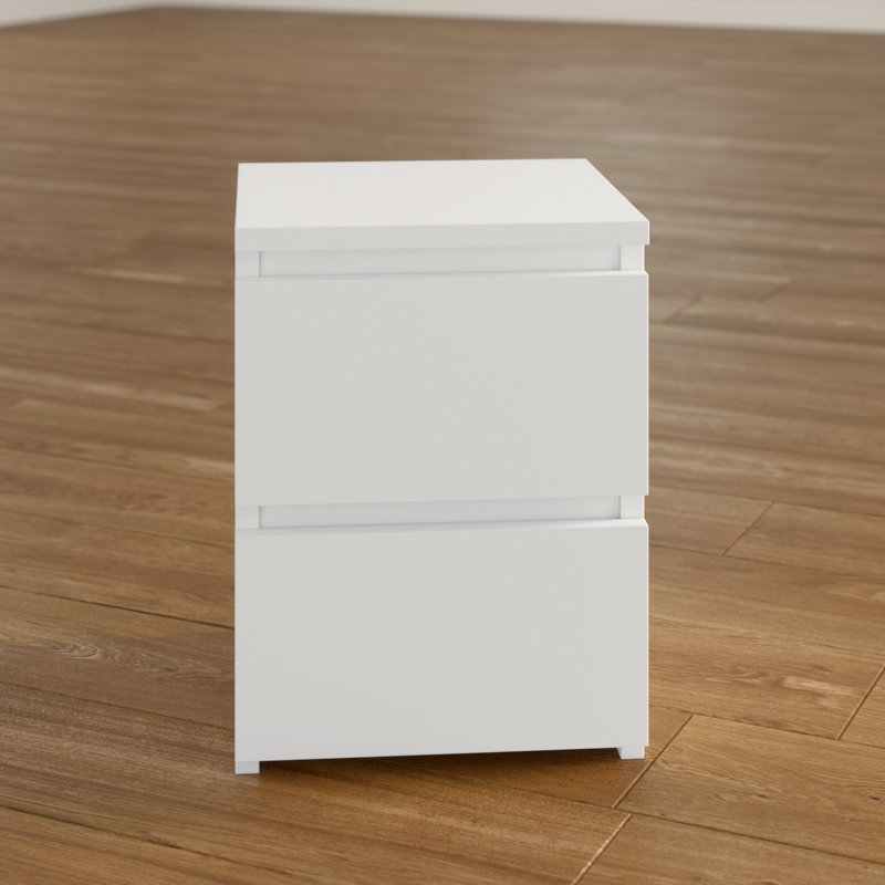 Delancey 40cm W Manufactured Wood Bedside Table