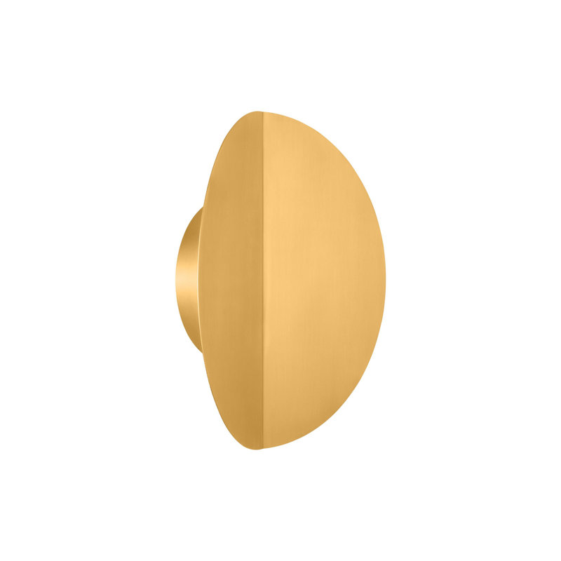 Keef LED Armed Sconce, Burnished Brass, Burnished Brass
