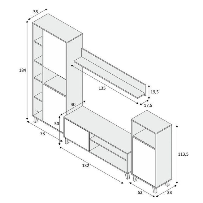 Bogosta TV Stand for TVs up to 42"