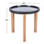 Summerfield Round Acacia Outdoor Side Table , in. W in. D-104047017-104062873