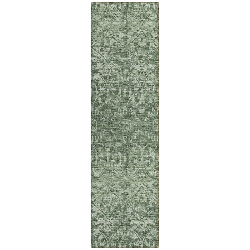 Fenwick Washable Oriental Indoor / Outdoor Rug, Rectangle 2'3" x 7'6"