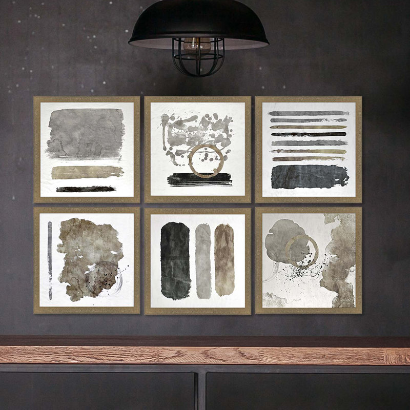 « city mezzanine », ensemble de 6 reproductions encadrées