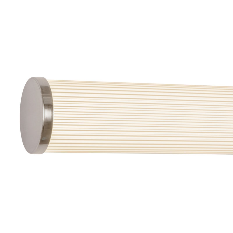 Vire 24-in Black dimmable LED Wall Sconce, Nickel