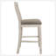 Chaise à hauteur de comptoir Nutmeg et crème rustique (ensemble de 2)
