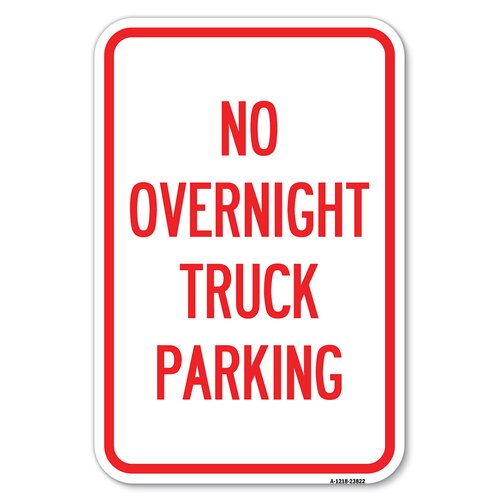 SignMission No Overnight Truck Parking/23822 | Wayfair