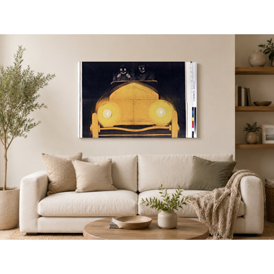 Automoto De La Loire 1920s - Vintage French Automobile Advertising Poster Wall Art - Canvas Wall Art