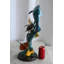 Sculpture en lamantin avec tortue de mer et poisson 9 po x 9 po x H 20 po
