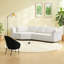 Canapé d'angle moderne, canapé modulable en mousse de 323 cm, salon spacieux beige