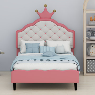 Charmant lit princesse avec tête de lit élégante