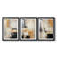 ABSTRACT Series CECLXX - Impression encadrée sur mesure de qualité supérieure - 3 pièces-1406695146-1406695144
