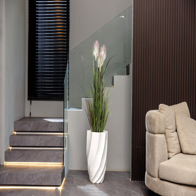 Roemer 63.5" Artificial Reed Grass | Lavender Ombre Feathers