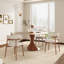 Ensemble de table de salle à manger moderne en pierre frittée 3/5 pièces avec chaises de cuisine en cuir PU pour 2/4-158853008-158853013-160705592