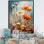 Peach Wonderland Flower Garden I - Fleurs, impressions sur toile