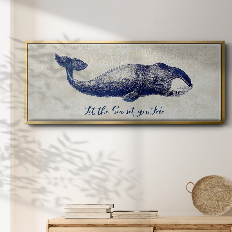 «Let The Sea Set You Free», toile encadrée