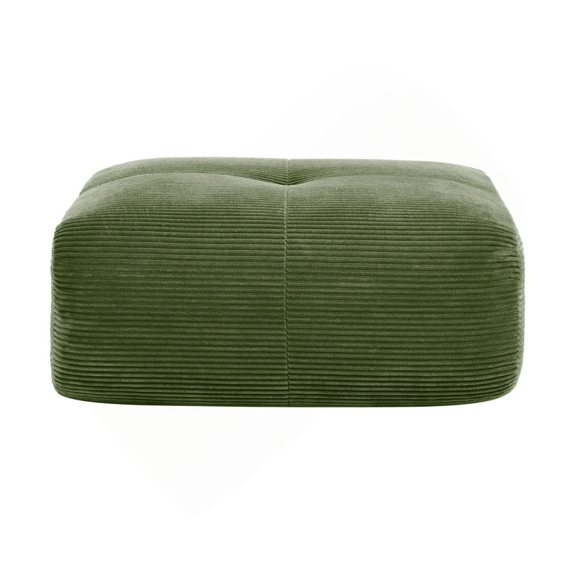 Canapé d'angle en velours côtelé Hamlet LSF & RSF, Olive Green