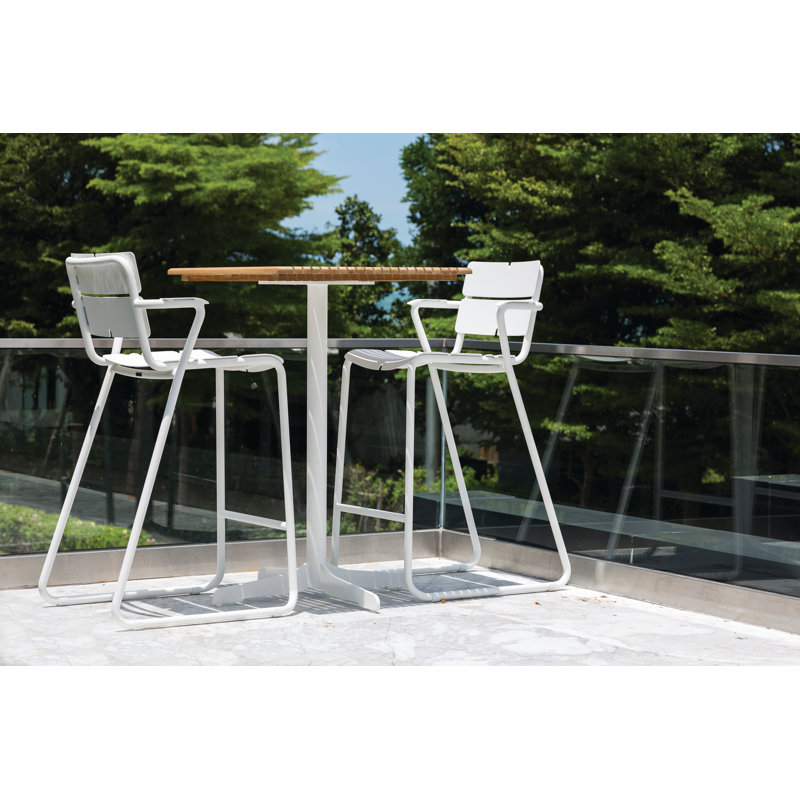 Ceru Outdoor Square Bar Table, Anthracite, Nordic Black
