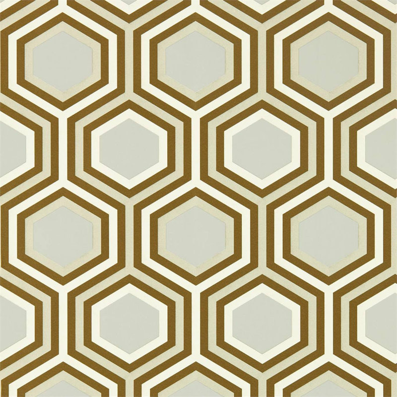 Selo 10.05m x 52cm Wallpaper Roll, Gold/Platinum