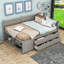 Lit de jour en bois avec tiroirs et tablettes-1888490570-1888490569
