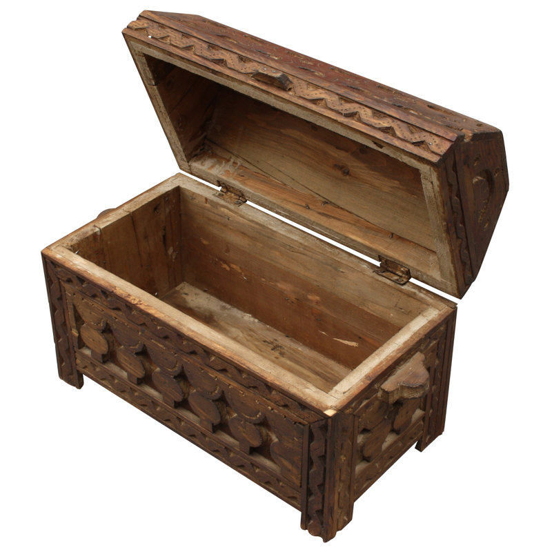 Handmade Wooden Decorative Trunk