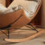 Chaise berçante de luxe moderne à lumière simple
