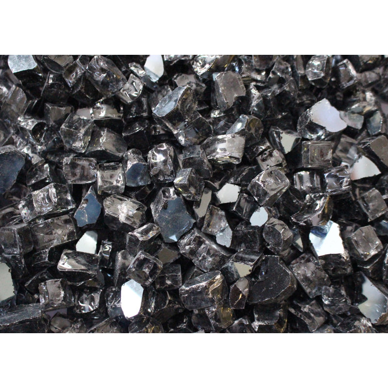 Verre de foyer 25 lb, Noir