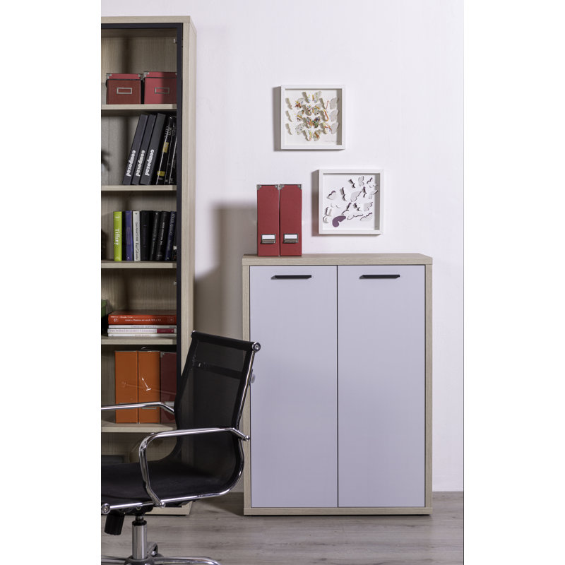 Davinci 112cm H x 82cm W Standard Bookcase, Grey
