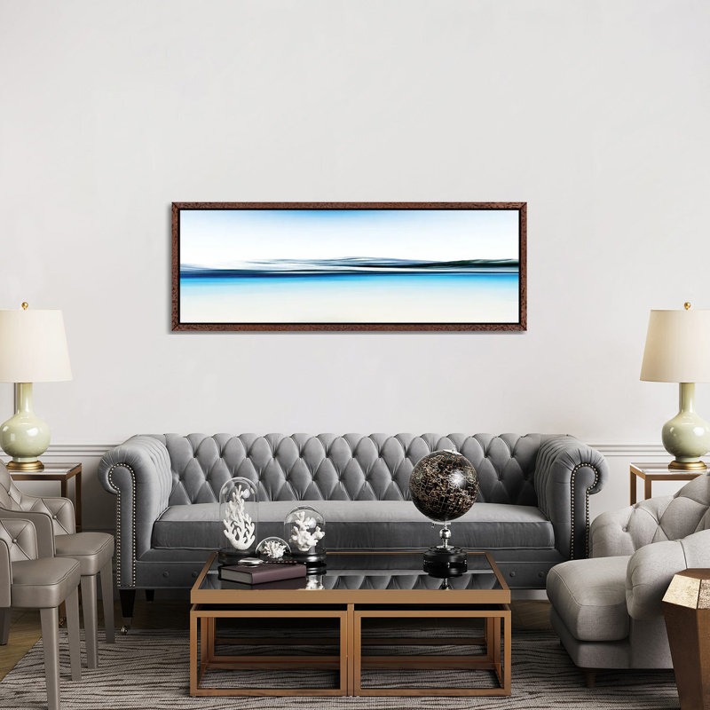 Beautiful And Serene by Angel Estevez - Panoramic Print on Canvas, 152.4cm H x 50.8cm W x 3.81cm D, Classic Brown Wood Framed