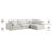 Jocqua Velvet L-Shaped Sectional Reversible-850340312