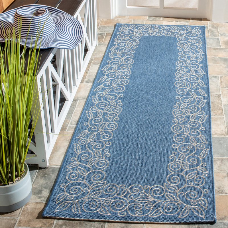 Herefordshire Performance Floral Indoor/Outdoor Area Rug, Runner 2'3" x 10'