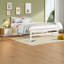 Lit escamotable peu encombrant, bois de pin, style moderne pour le bureau à domicile