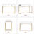 Denerick White Makeup Vanity Table Writing Desk with 2 Storage Drawers
