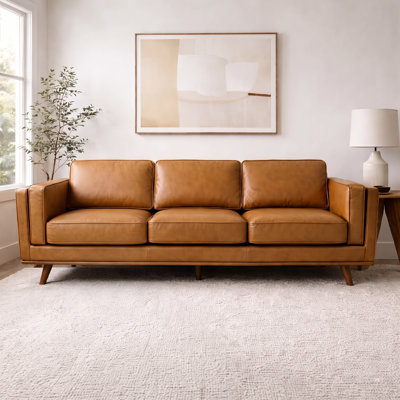 Freiro 90.4'' Leather Sofa
