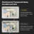 LED Bathroom Mirror with Lights, Backlit & Front Lit, Lighted Wall Mirrors for Bathroom Vanity, Touch Screen Dimmable, Anti-Fog, Memory Function, HD Tempered Glass, Shatter-Proof, ETL Listed-1329213803-1337249968