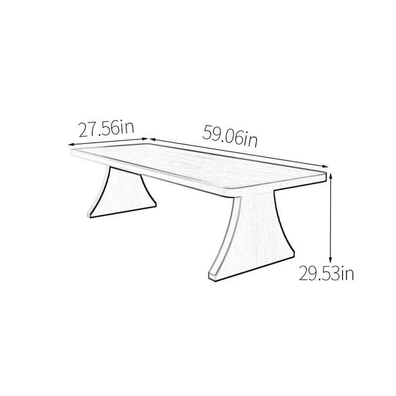 Horvitz, H 29,53 po x L 59,06 po x l 27,56 po