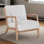 Chaise longue en bois avec coussins Mid-Century-1046519978-1046519972