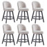 Tabouret de bar pivotant rembourré de 26,4 po