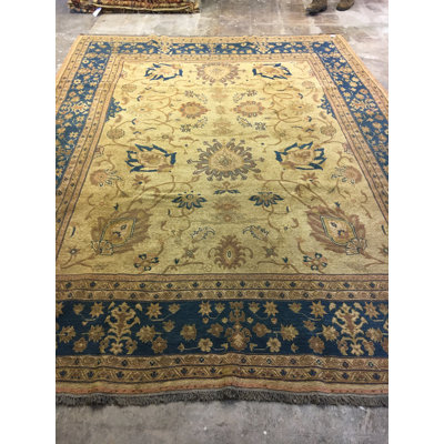 Royal Blue Sandstone Oushak 8'2" x 10'5"