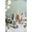 Ombre BB Tree - Set of 2 - 7.5" x 7.5" x 23.6" - White/Silver