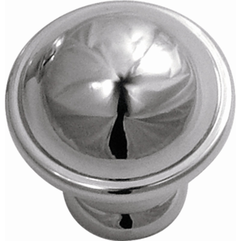 Poignée champignon 1 1/4 po de diamètre, 1,25", Chrome