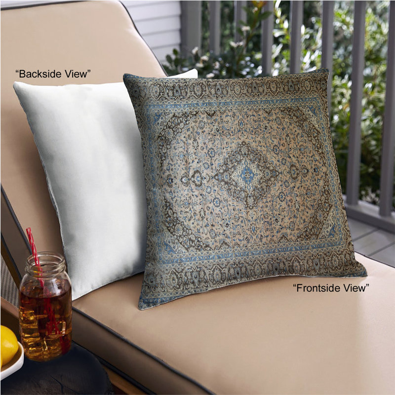 Floral Throw Pillow, Microsuede