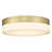 12-inch Gold Ceiling Light With Frosted Glass