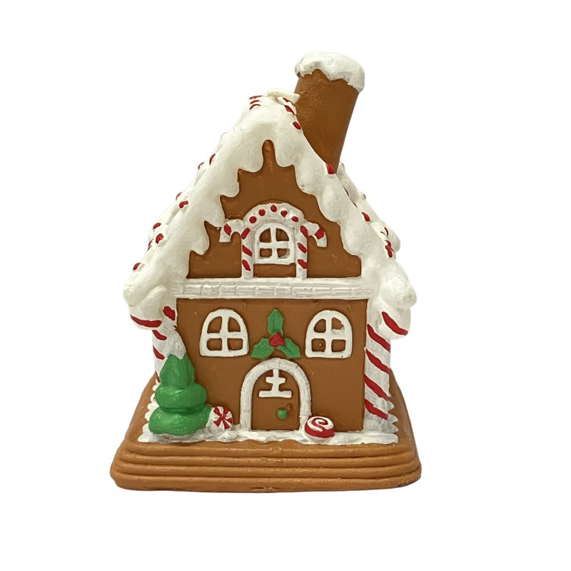Gingerbread House Shaped Candle with Tree