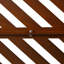 Écran d'intimité en métal l 76 "H48" - Rouge rouille pour patio, terrasse apparence élégante, patio
