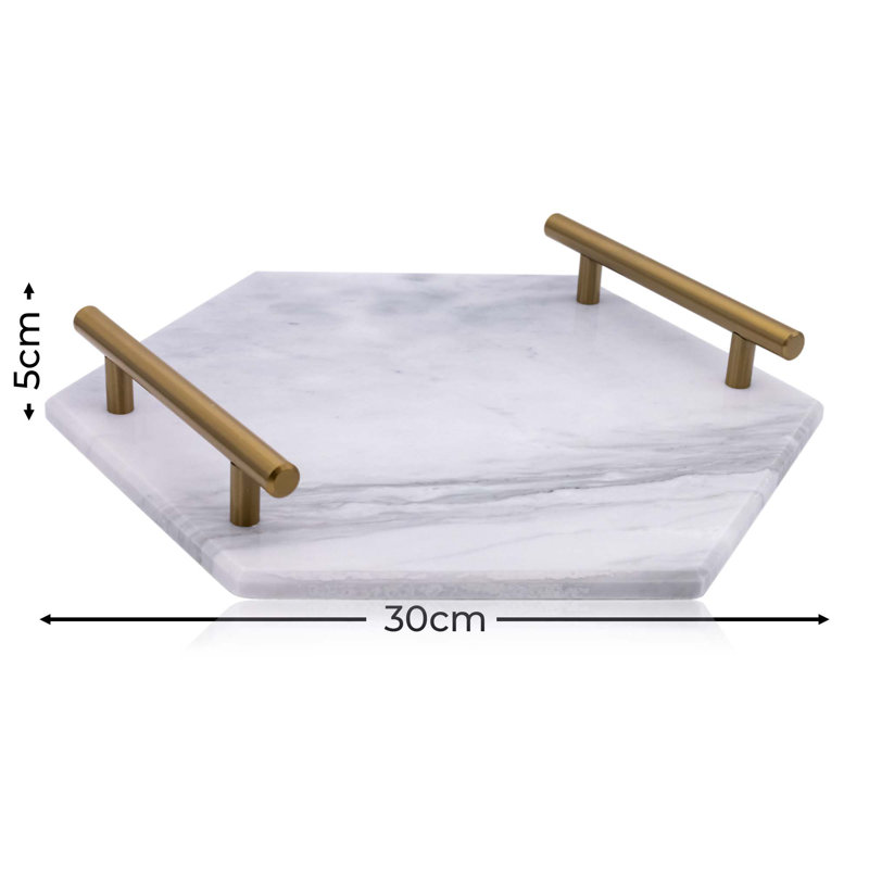 Marble Tray, White