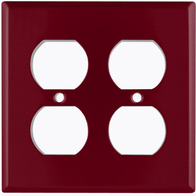 Plaque d'interrupteur en métal