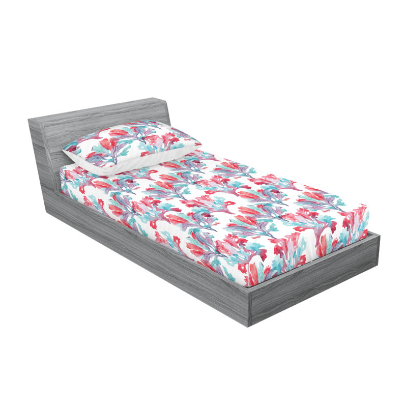 Drap-housse Ambesonne, Ensemble de draps pour lit simple avec 1 taie d'or