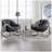 Outdoor Steel Frame Rattan Rocking Chair with Cushion - Grey