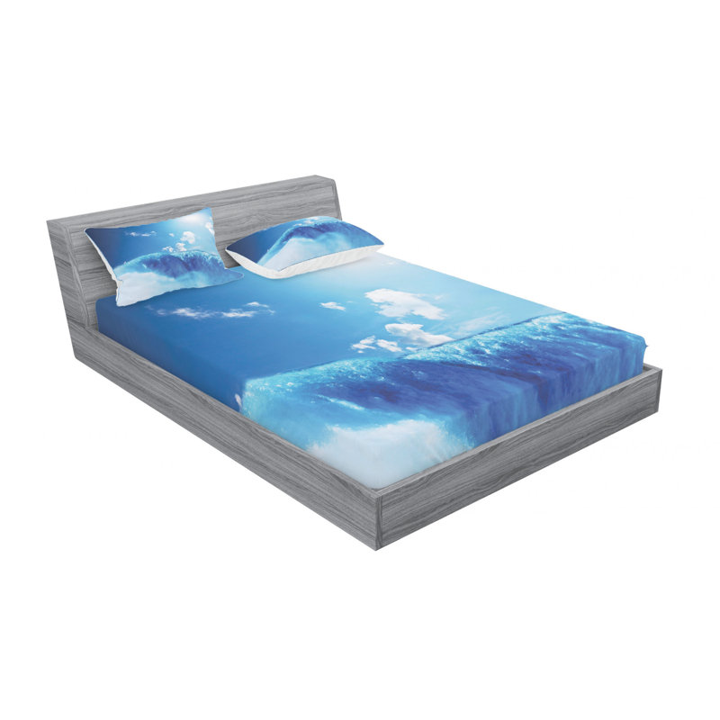 Microfiber Sheet Set, Queen Sheet Set with Fitted Sheet